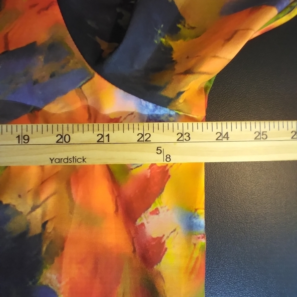 Vintage Vibrant Multicolor Dress Size XXL Boho Artsy Loungewear Beachy Hippie - Picture 5 of 7